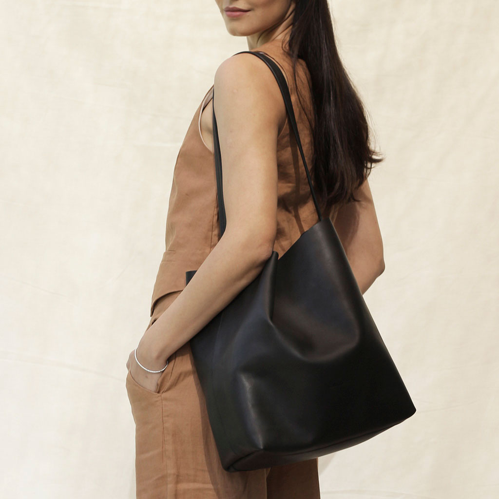 Cartera Tote de cuero Gran Recolectora