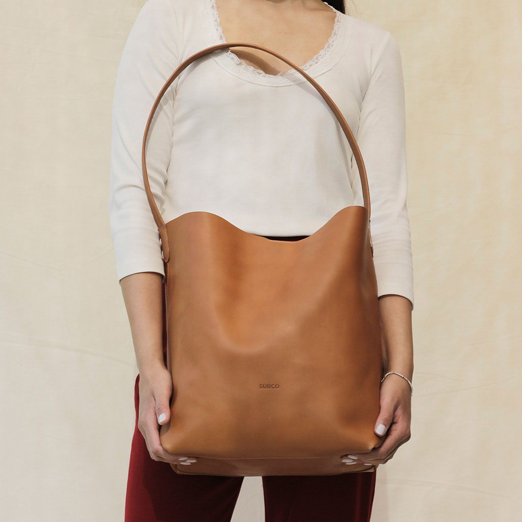 Cartera Tote de cuero Gran Recolectora