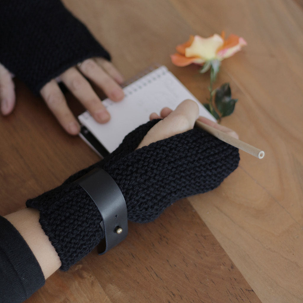 Guantes mitones de lana natural