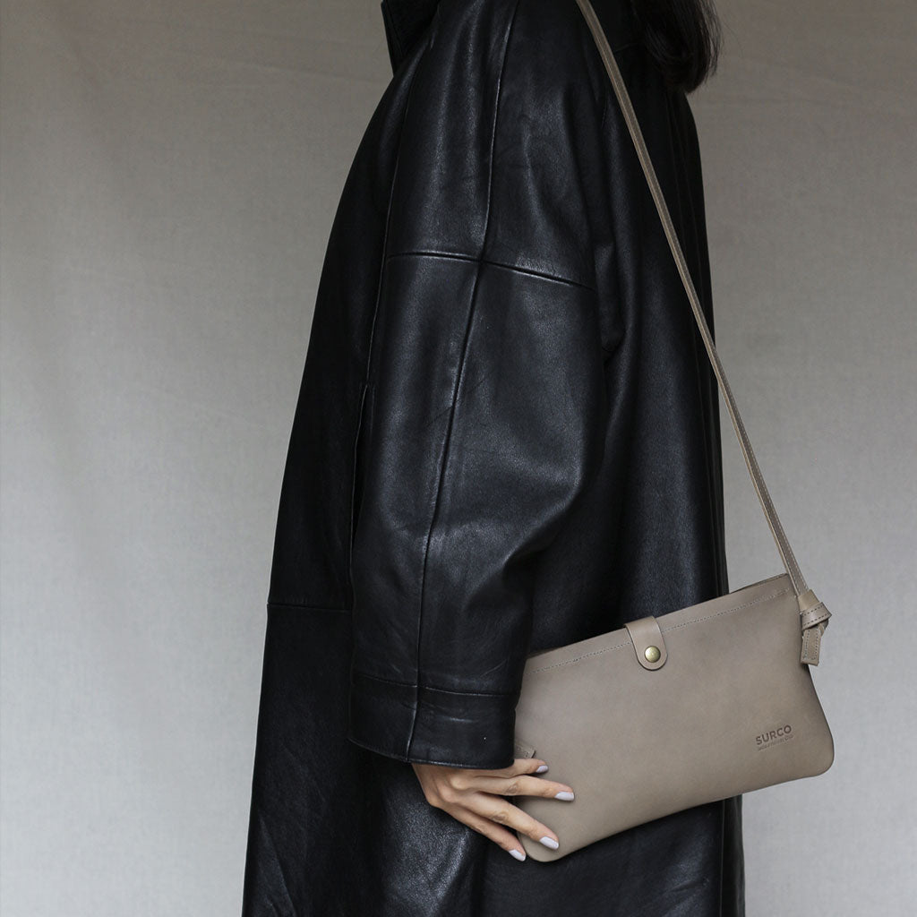 Bandolera Esencial de cuero