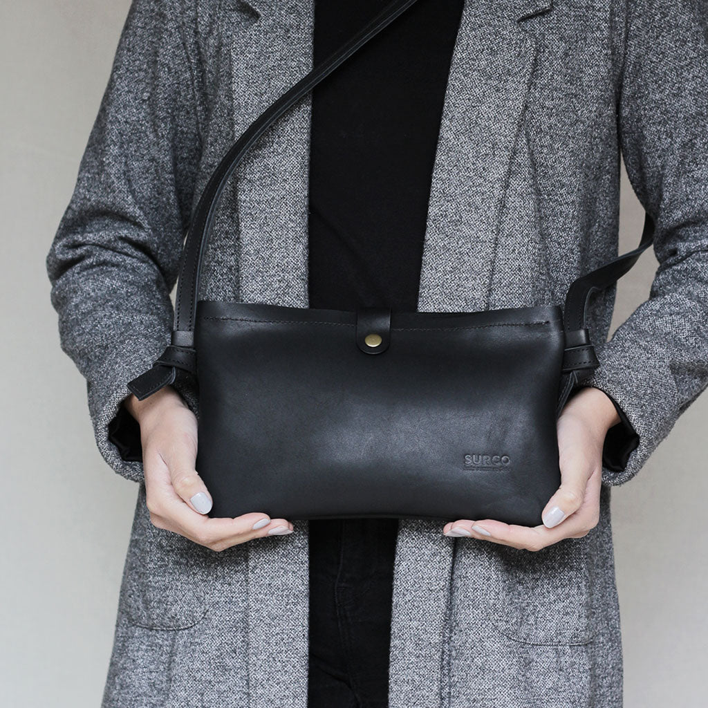 Bandolera Esencial de cuero