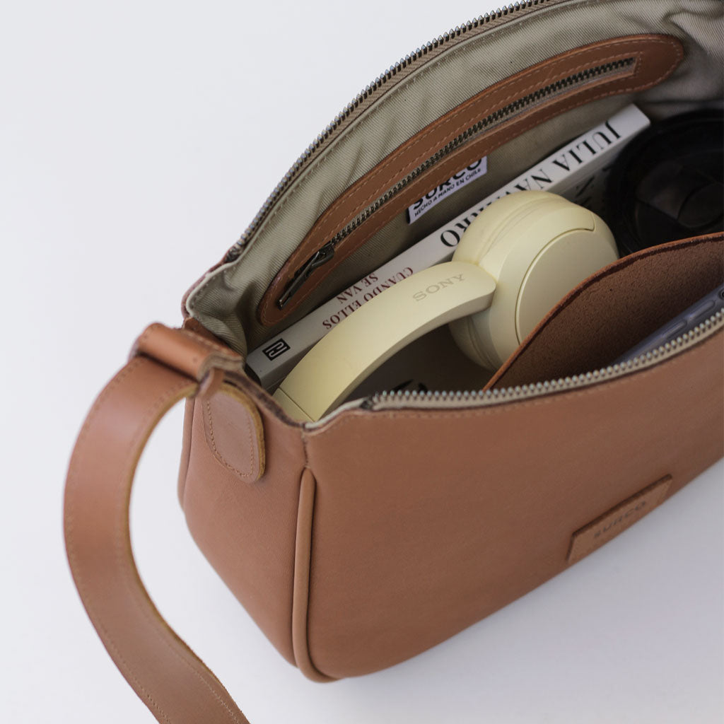 Cartera bandolera de cuero Miss Jane