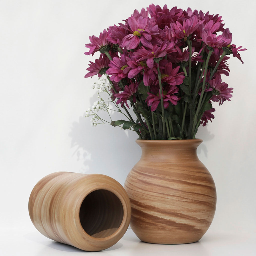 Jarrones Floreros marmoleados