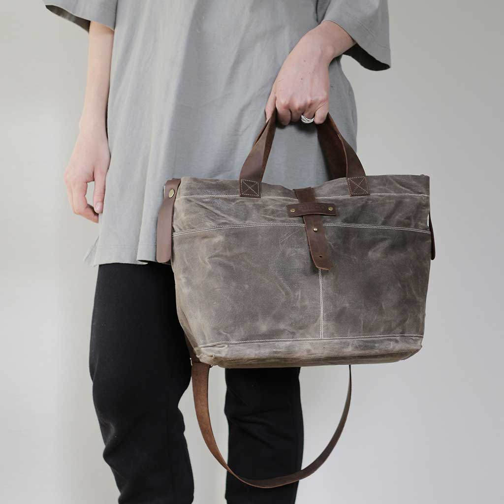 Maker Bag, bolso cartera de algodón encerado hecho en Chile