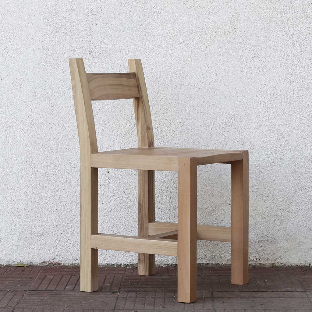 Silla para escritorio y comedor de madera nativa