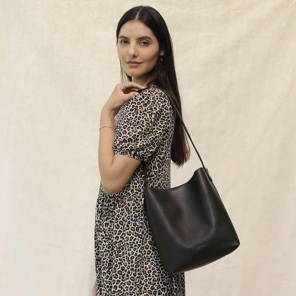 Cartera Tote de cuero Recolectora