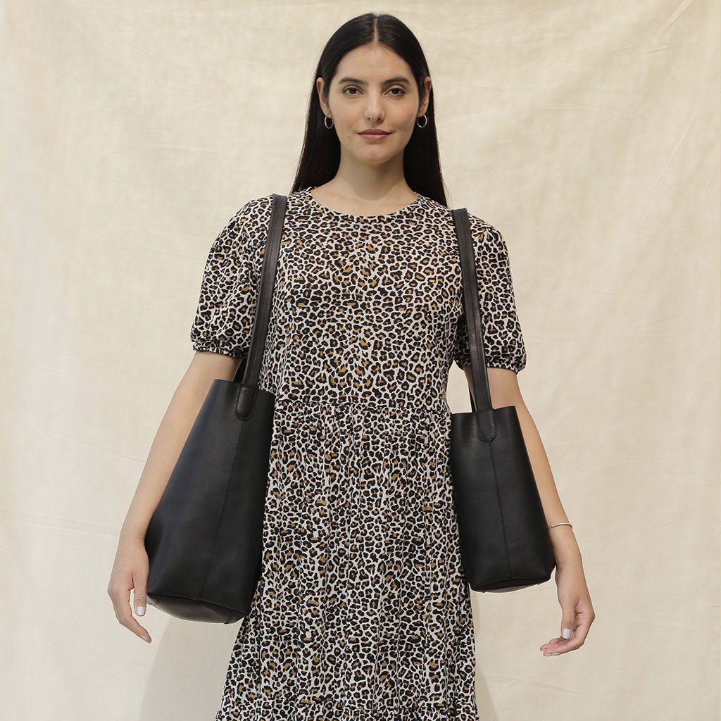 Cartera Tote de cuero Recolectora