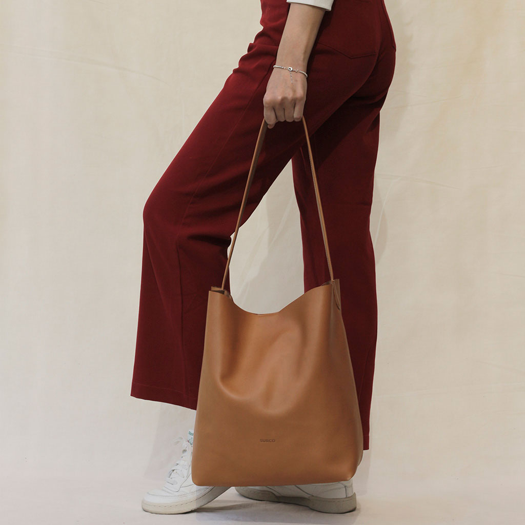 Cartera Tote de cuero Gran Recolectora
