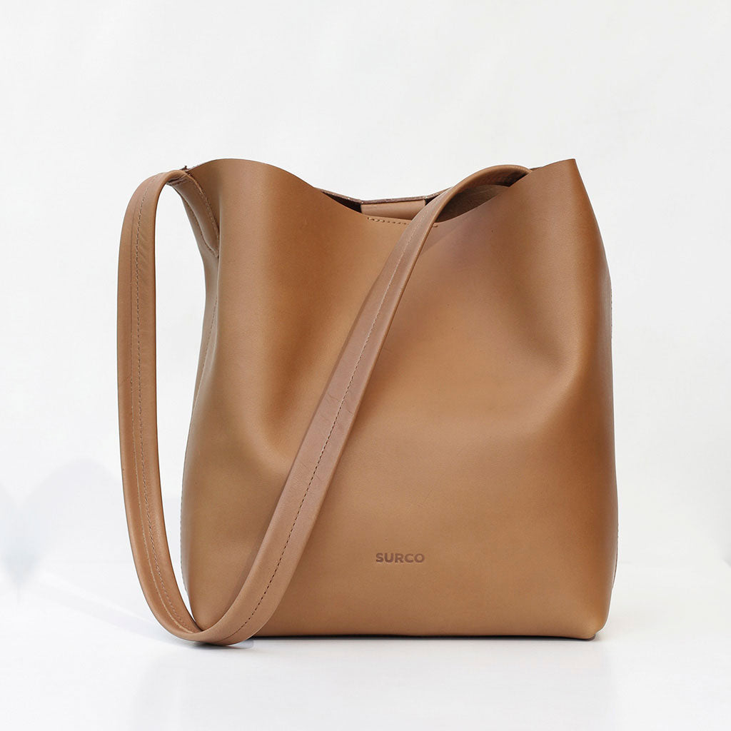 Cartera Tote de cuero Recolectora