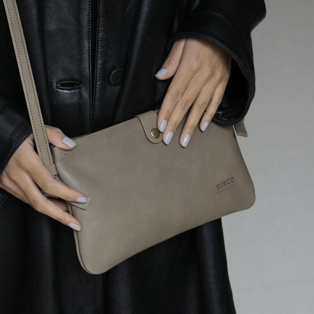 Bandolera Esencial de cuero