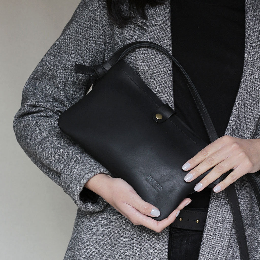 Bandolera Esencial de cuero