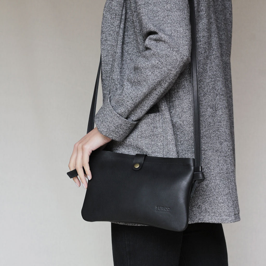 Bandolera Esencial de cuero