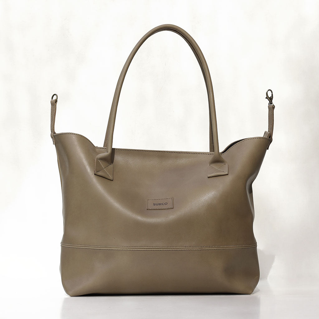 Cartera Tote de cuero Gran Viajera