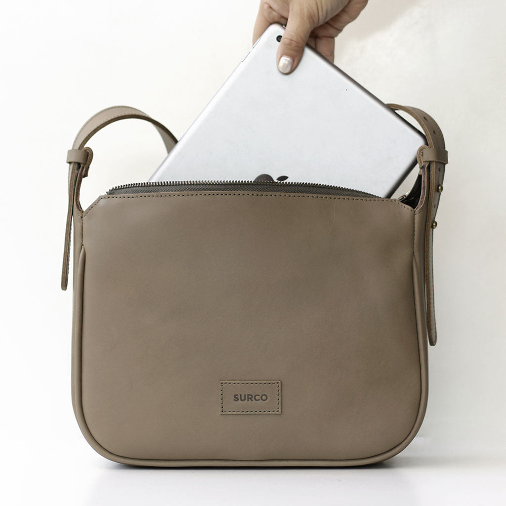 Cartera bandolera de cuero Miss Jane