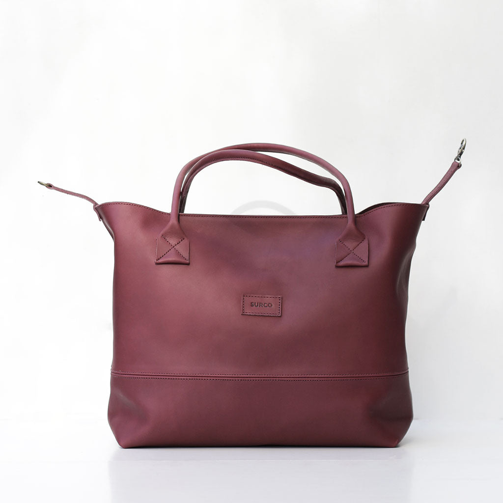 Cartera Tote de cuero Gran Viajera