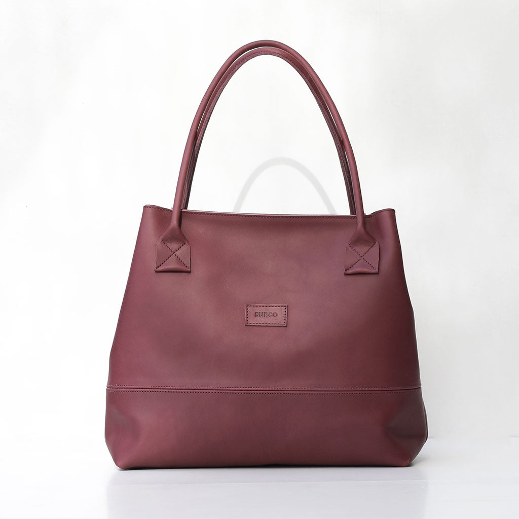Cartera Tote de cuero Gran Viajera