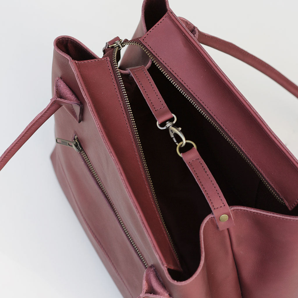 Cartera Tote de cuero Gran Viajera