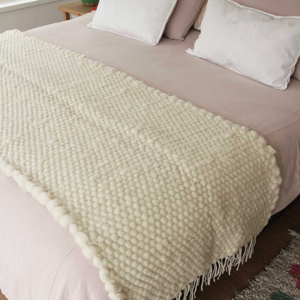 Pieceras Chiloé en lana vellón