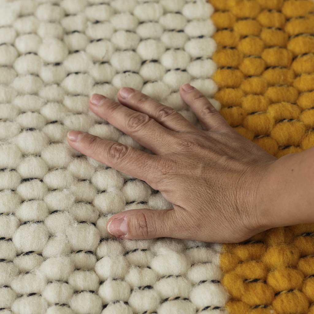 Pieceras Chiloé en lana vellón