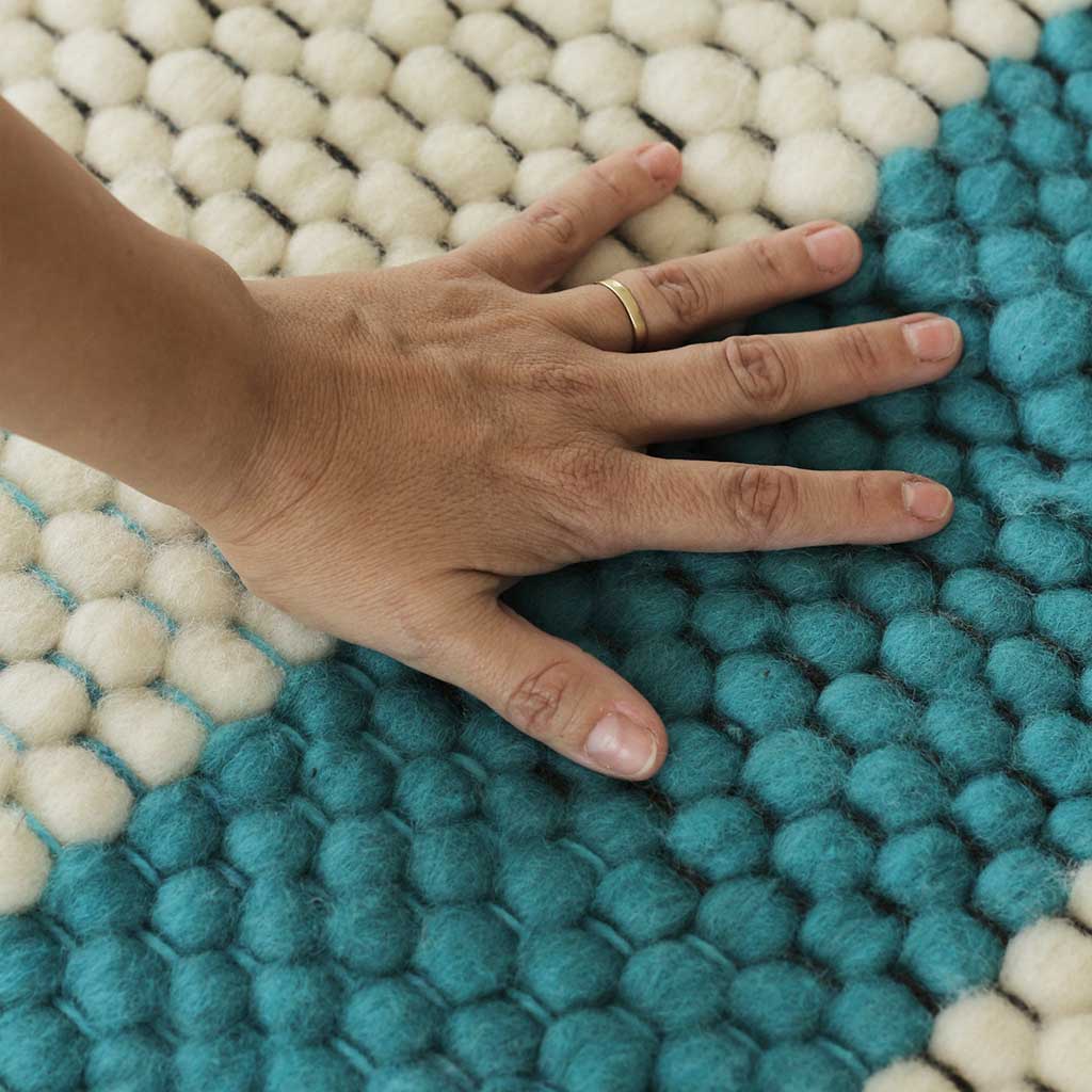 Pieceras Chiloé en lana vellón