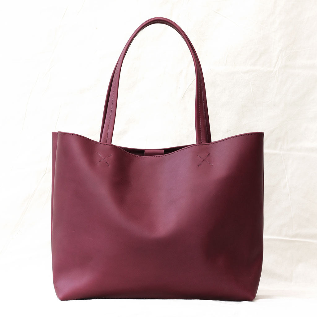 Cartera Tote de cuero Cruda