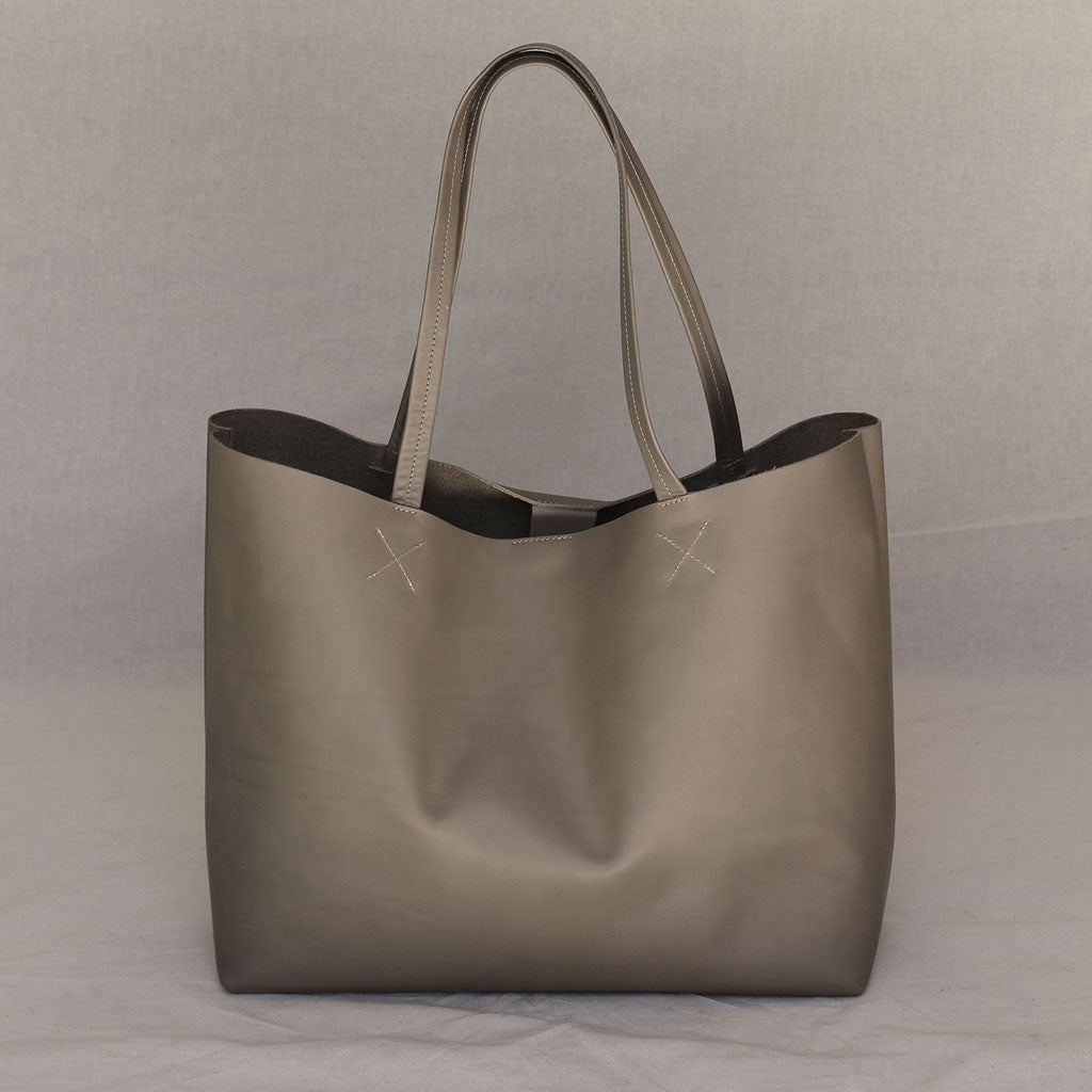 Cartera Tote de cuero Cruda