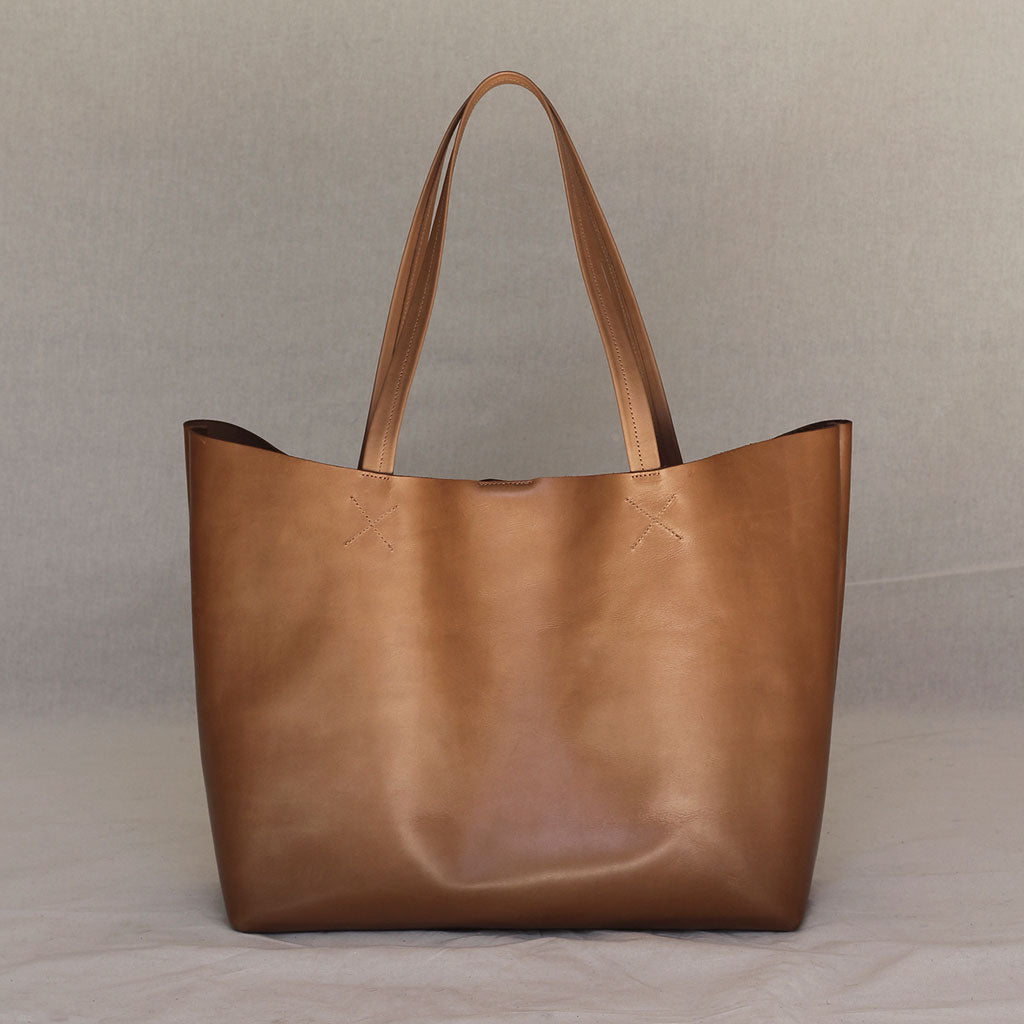 Cartera Tote de cuero Cruda