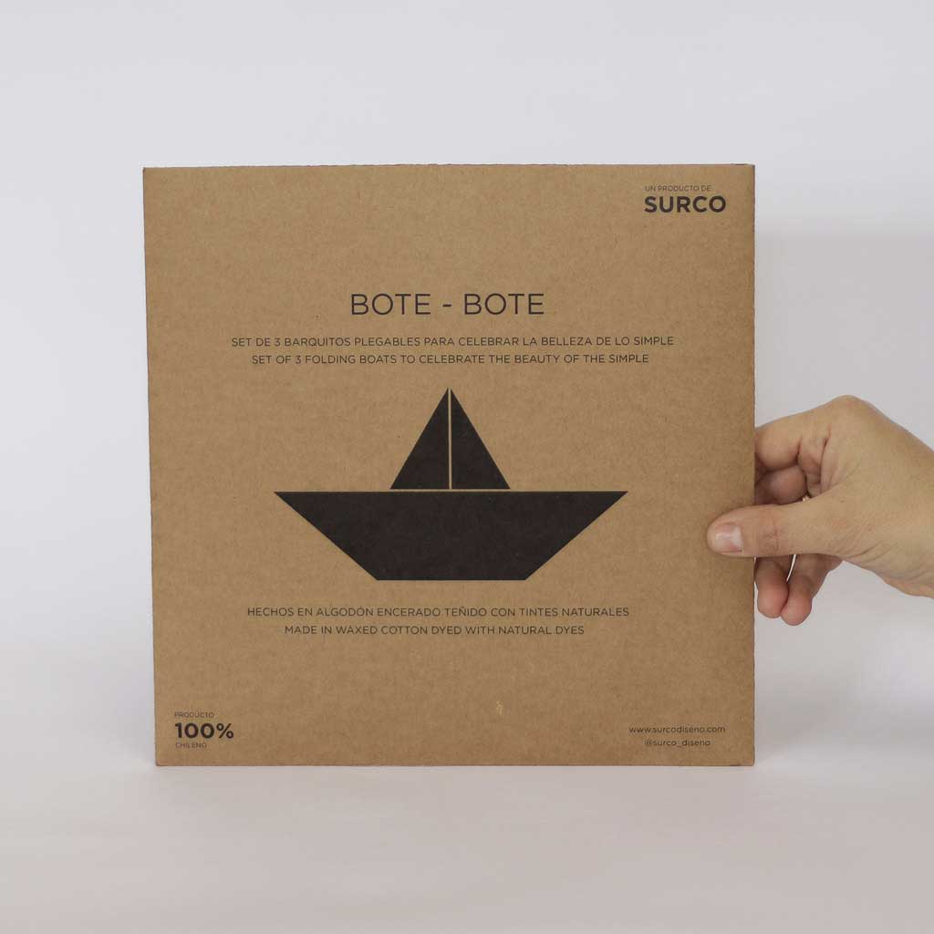 Barquitos plegables origami de algodón encerado
