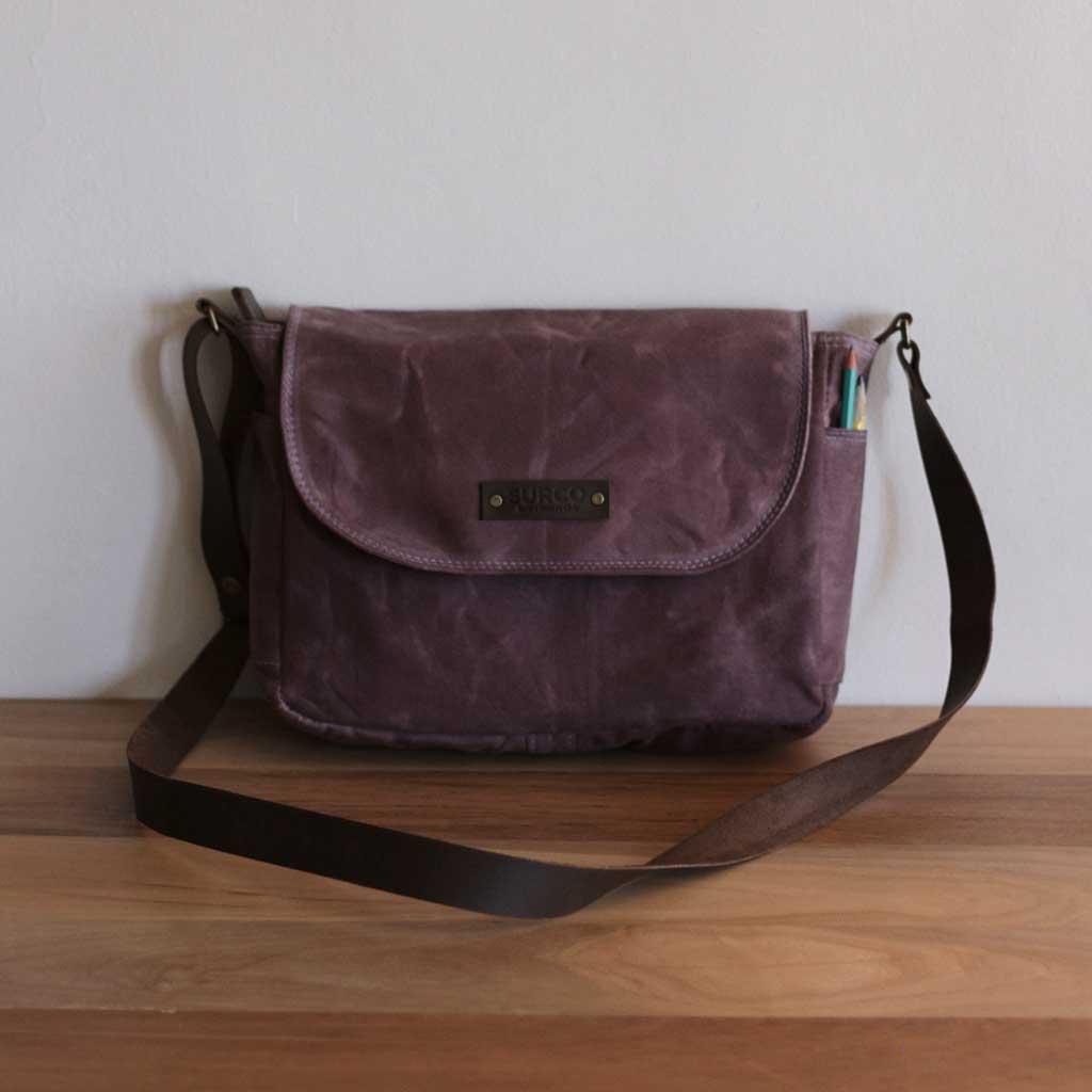 Fish Bag, bolso de algodón encerado y tintes naturales