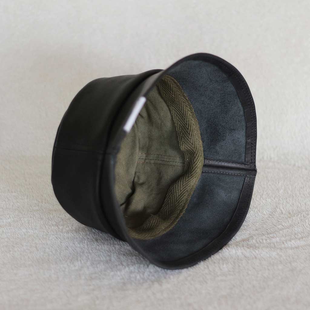Forro interior gorro Bucket cuero negro