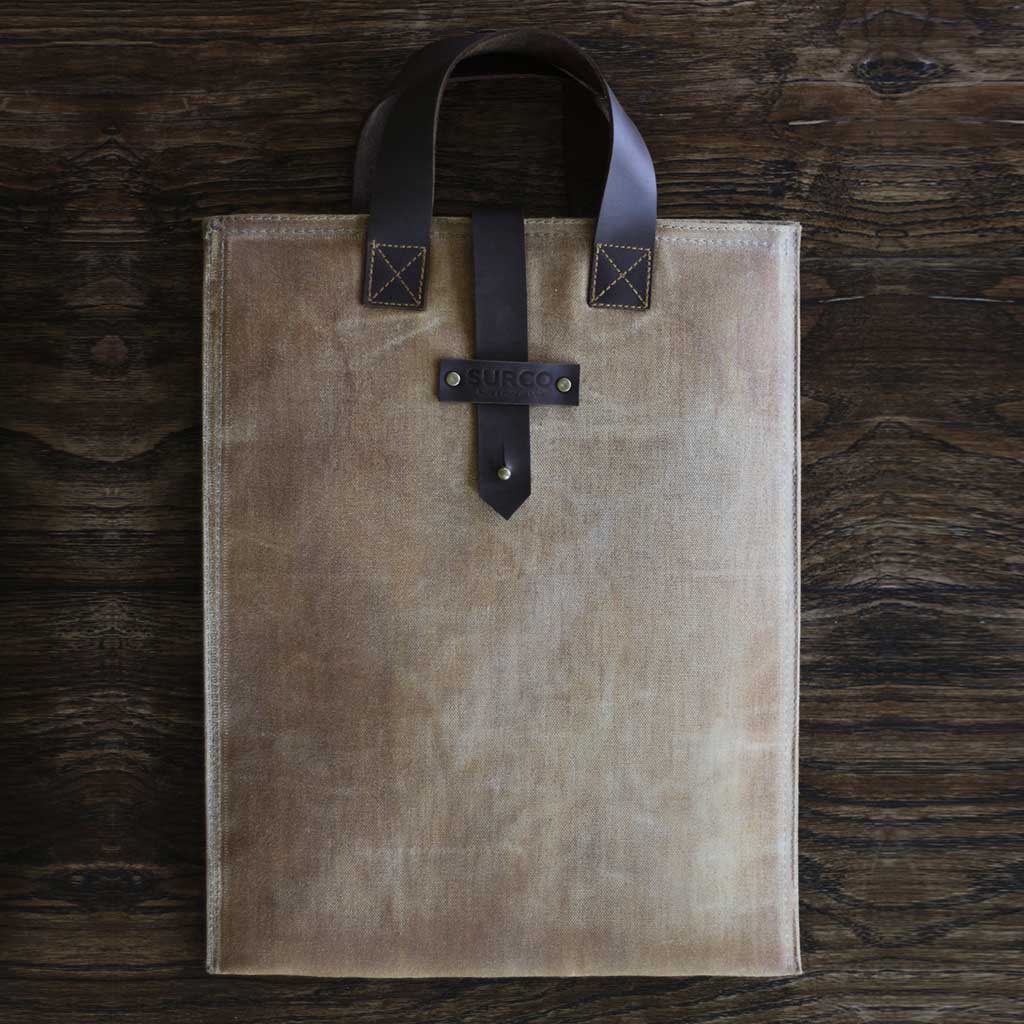 Maletín de algodón encerado acolchado para notebook 