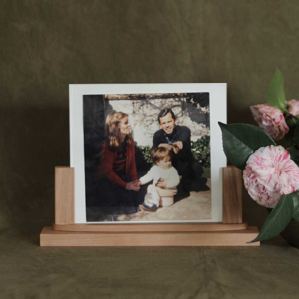 Marco para fotografia de doble cara en madera nativa
