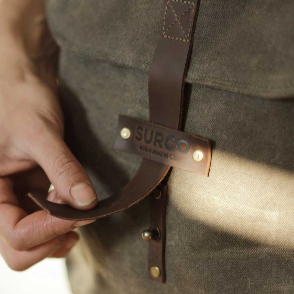 Exploradora: Mochila de algodón encerado