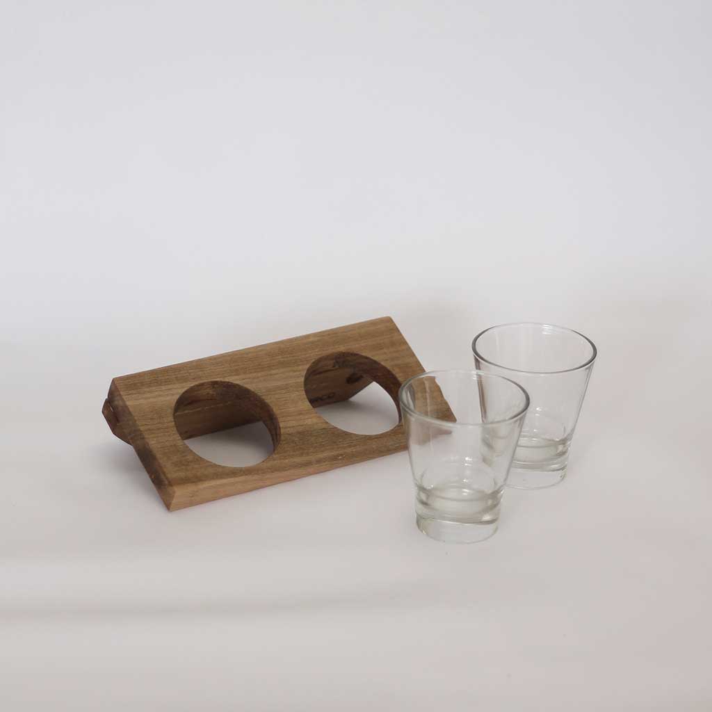 Organizador para escritorio y baño en madera nativa