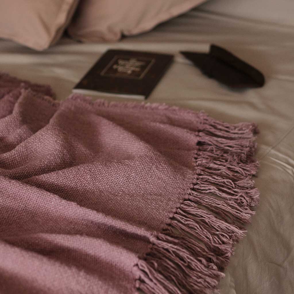 Piecera 100% algodón borra de vino